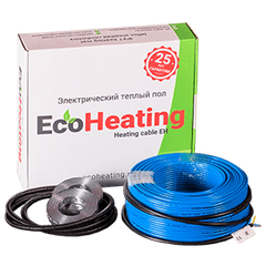Тепла підлога кабель Eco Heating 10 м / 1 м² - 1.2 м² / 200 Вт
