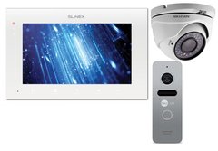 Комплект домофона Slinex SQ-07MT silver + 1МП камера Hikvision