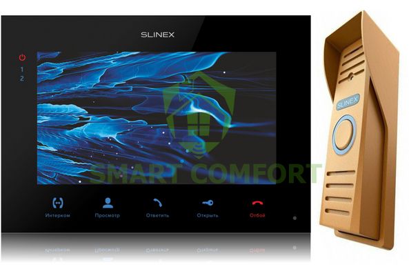 Комплект домофона Slinex SQ-07MTHD black-gold Full HD