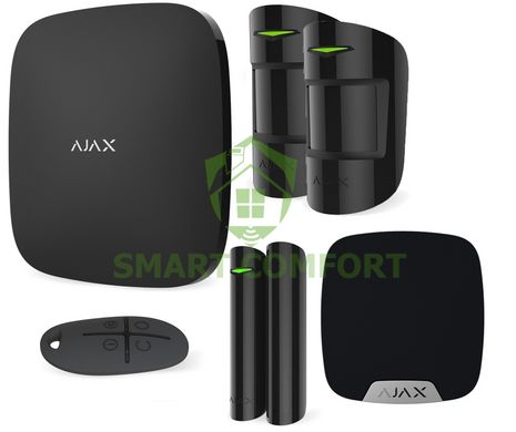 Комплект охоронної сигналізації Ajax StarterKit (HUB KIT) для однокімнатної квартири
