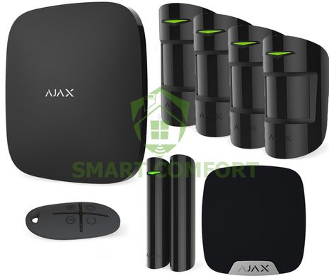 Охоронна сигналізації Ajax StarterKit (HUB KIT) для трикімнатної квартири