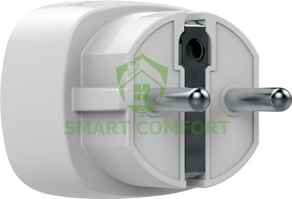 Радіокерована розумна розетка з лічильником енергоспоживання Ajax Socket White