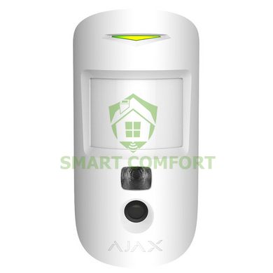 Датчик руху Ajax MotionCam (white) з фотокамерою