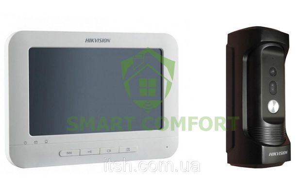 Комплект IP видеодомофон Hikvision DS-KH6310-W(L)