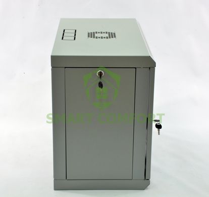 Шкаф 9U, 600х350х507 мм (Ш*Г*В), эконом, акриловое стекло, серый