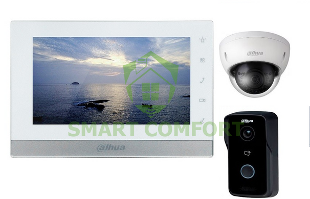 Комплект IP домофона Dahua DH-VTH1550CH + 2МП міні-камера