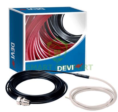 Двожильний екранований нагрівальний кабель ТМ Devi (Польща) Лінійна потужність кабелю 16,5 Вт / м при напрузі 220В