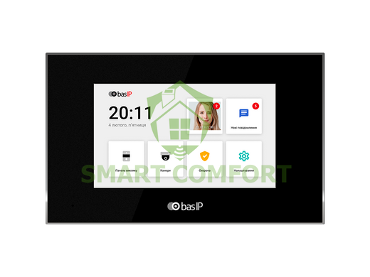 IP КОМПЛЕКТ ДОМОФОНА BAS-IP SMART BLACK