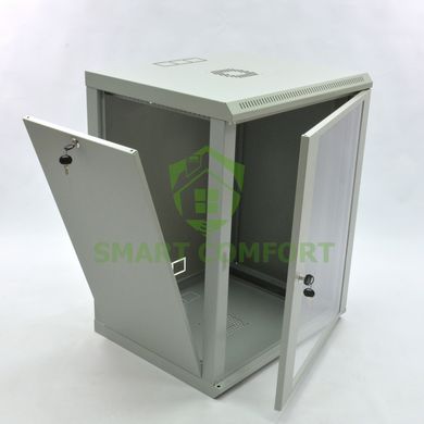 Шкаф 15U, 600х600х773 мм (Ш*Г*В), эконом, акриловое стекло, серый